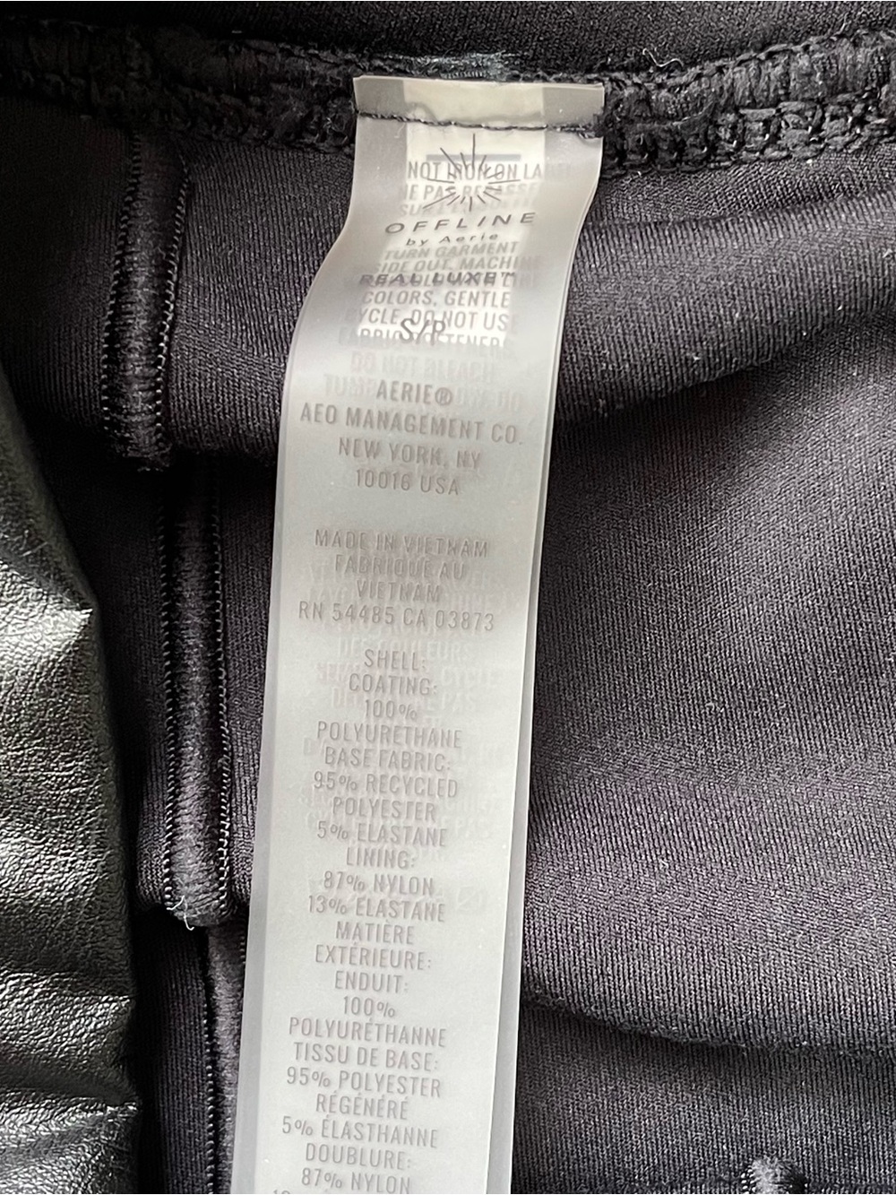 Offline By Aerie Real Luxe Vegan Leather Skort Womens S Black Gothic Festival - Picture 7 of 10